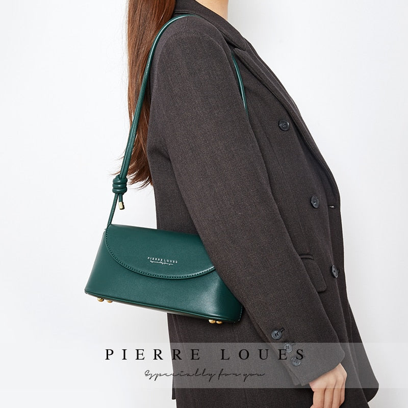 Brand Designer Baguette Handbag Women's Shoulder Bag Pu Leather Female Crossbody Bags Messenger Women Fashion Underar Purse