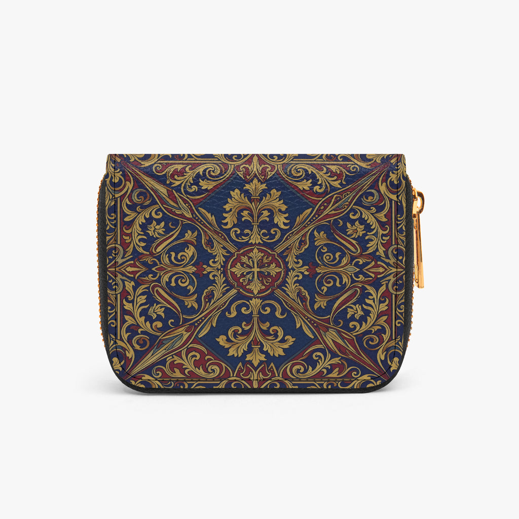 Catherine The Great Bifold Zipper Wallet | Aura Regalia-AURA REGALIA 
