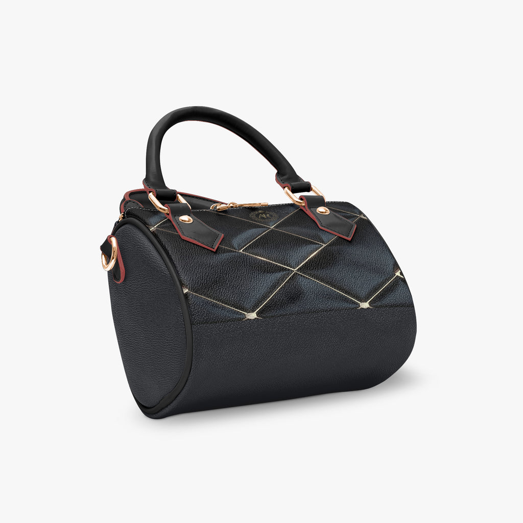Regalia Starline Satchel – Art Deco Faux Leather Bag-AURA REGALIA 