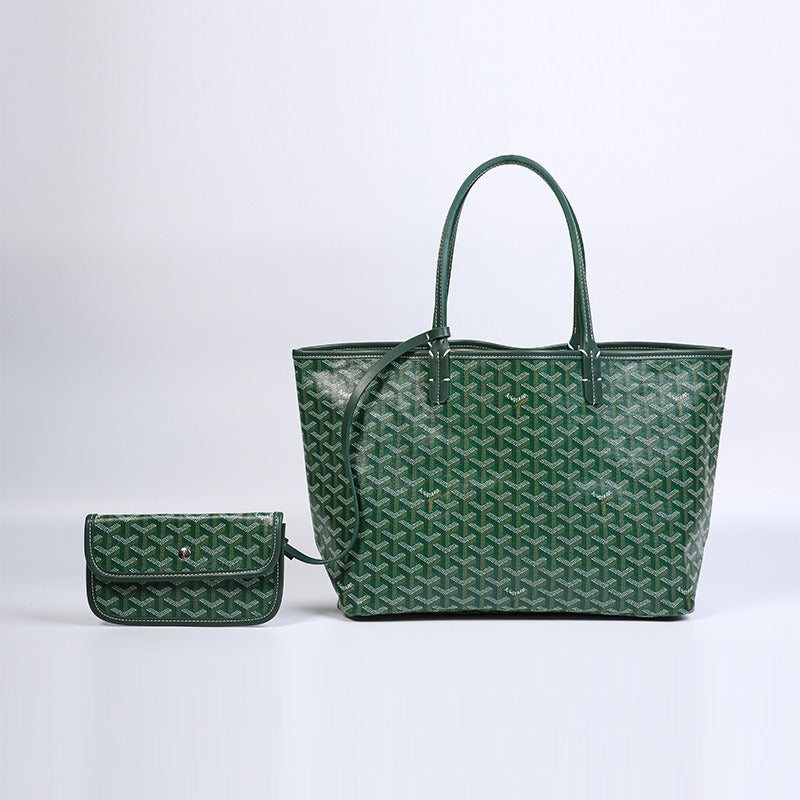 New Dog Tooth Bag Stars Same European and American Women's Bag Handheld One Shoulder Large Capacity Tote Mother and Child Bag Shopping Bag