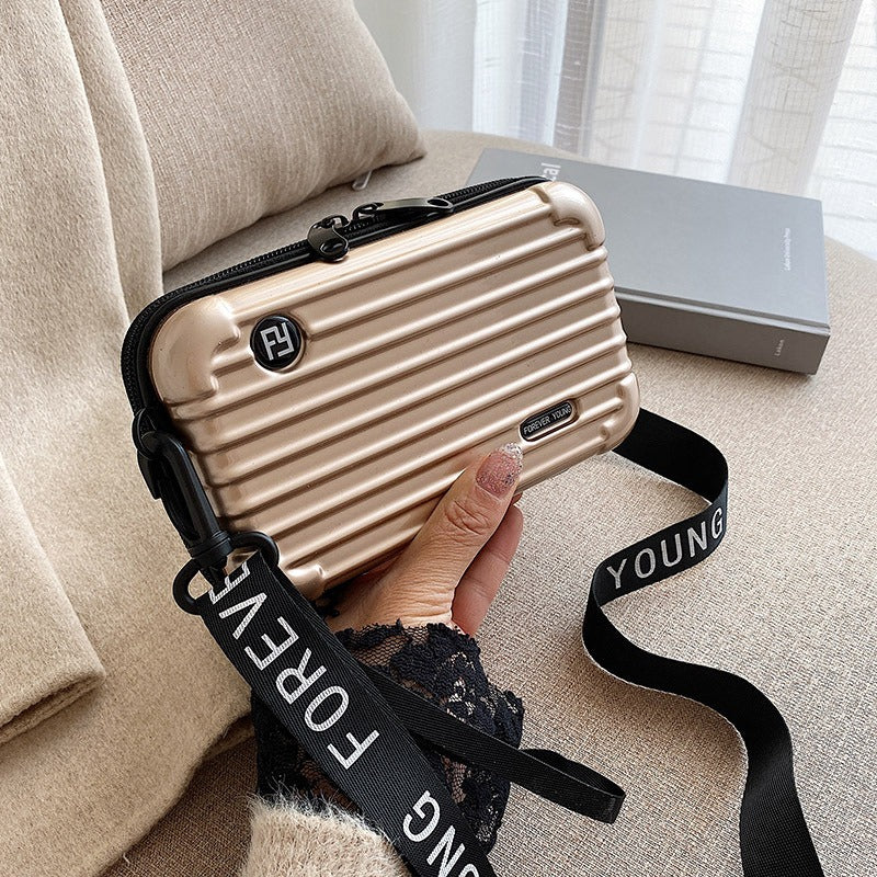PC hard shell toiletry bag 7-inch shoulder crossbody bag hand storage bag suitcase small bag-AURA REGALIA 