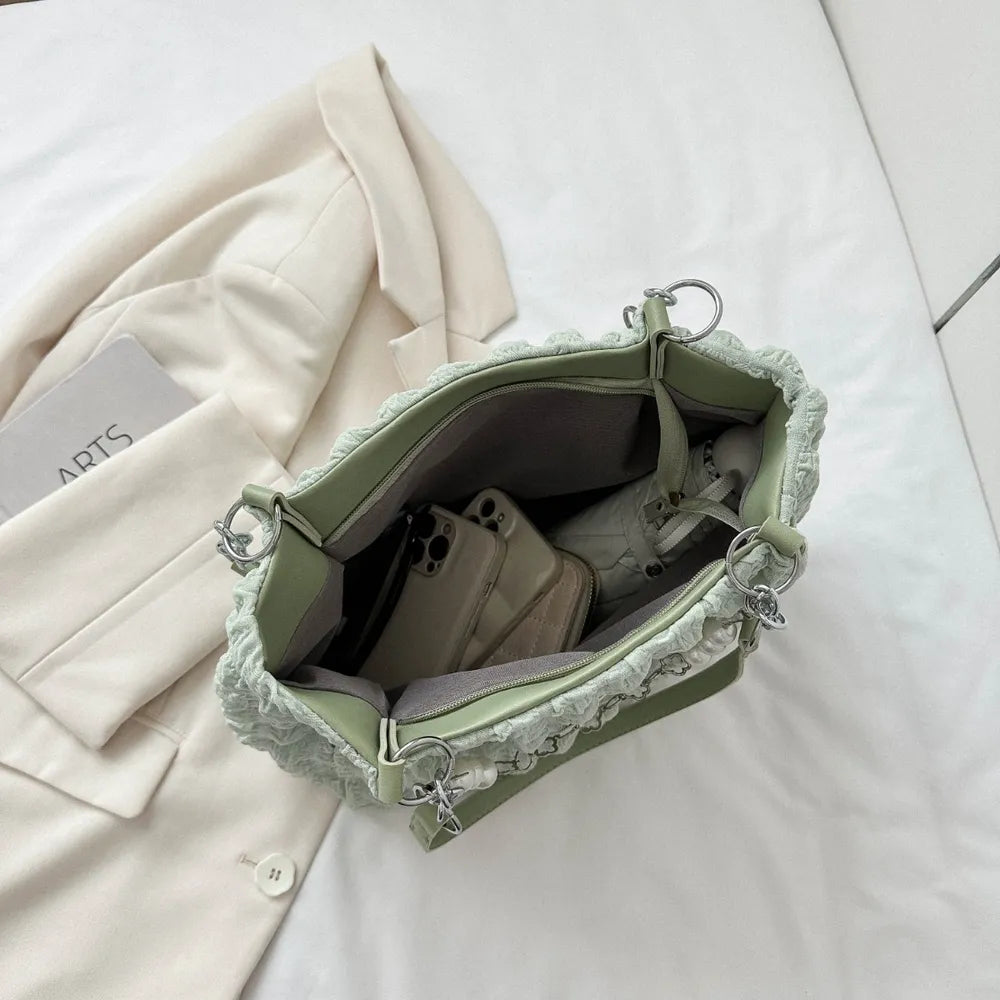 Bubble Textured Tote Bag-AURA REGALIA 