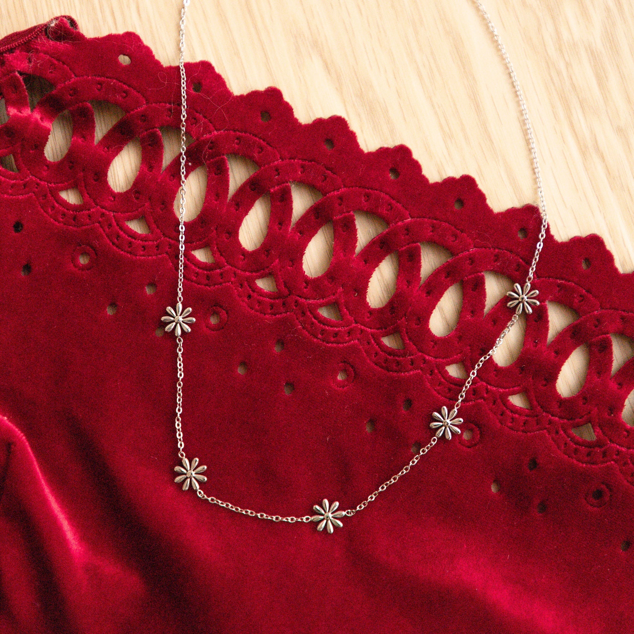 Anna Floral Necklace-AURA REGALIA 