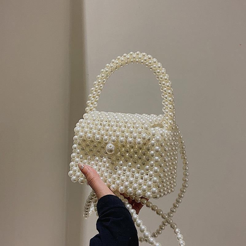 Pearl Bag Women's 2023 Crossbody Bag Mobile Phone Bag Mini Pearl Bag-AURA REGALIA 