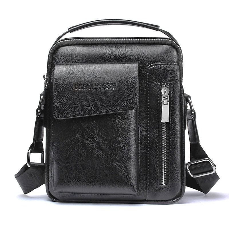 Casual Men Shoulder Bag Vintage Crossbody Bags High Quality Male Bag PU Leather Handbag Capacity Men Messenger Bags Tote Bag-AURA REGALIA 