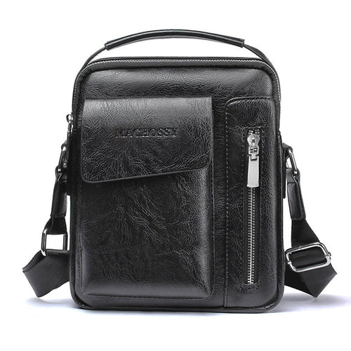 Casual Men Shoulder Bag Vintage Crossbody Bags High Quality Male Bag PU Leather Handbag Capacity Men Messenger Bags Tote Bag-AURA REGALIA 