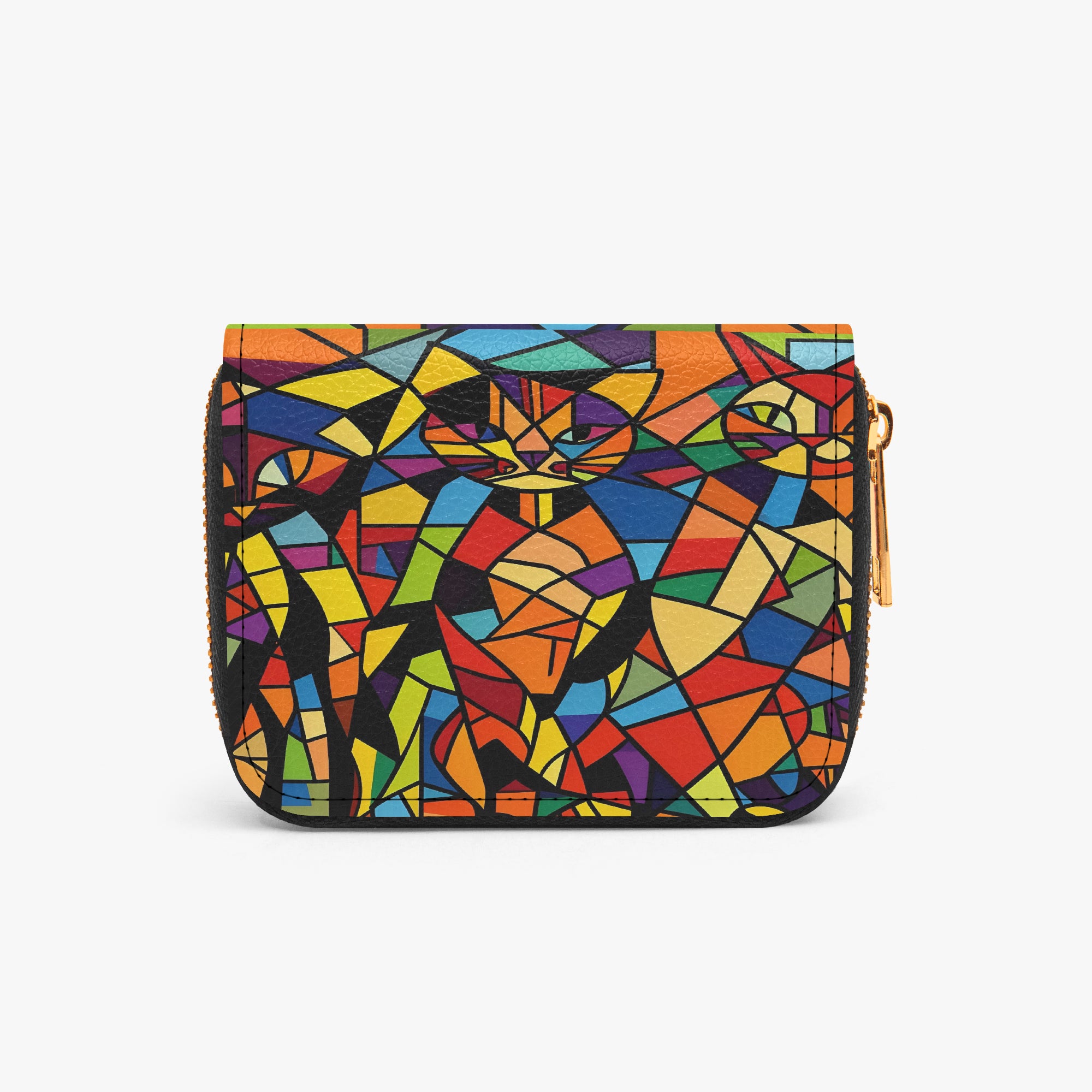 Three Little Kitties Bifold Zipper Wallet | Aura Regalia-AURA REGALIA 