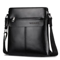 WEIXIER brand men's bag youth messenger bag zipper leather bag Ipad handbag men's shoulder bag-AURA REGALIA 