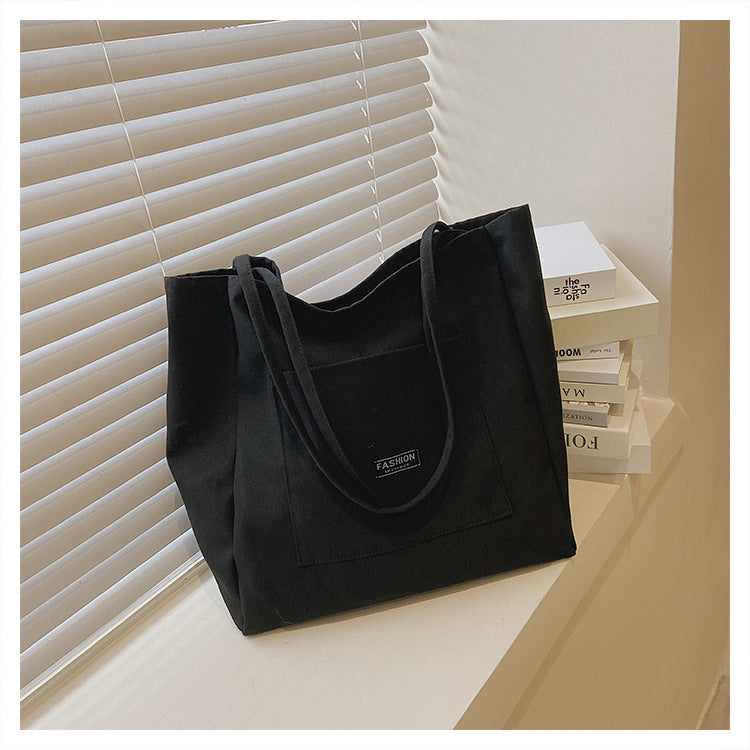 Casual Canvas Bag Women's New Trendy Fashion Tote Bag Wild Ins Large Capacity Shopping Bag