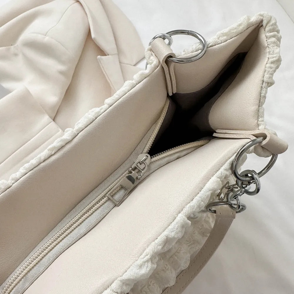 Bubble Textured Tote Bag-AURA REGALIA 
