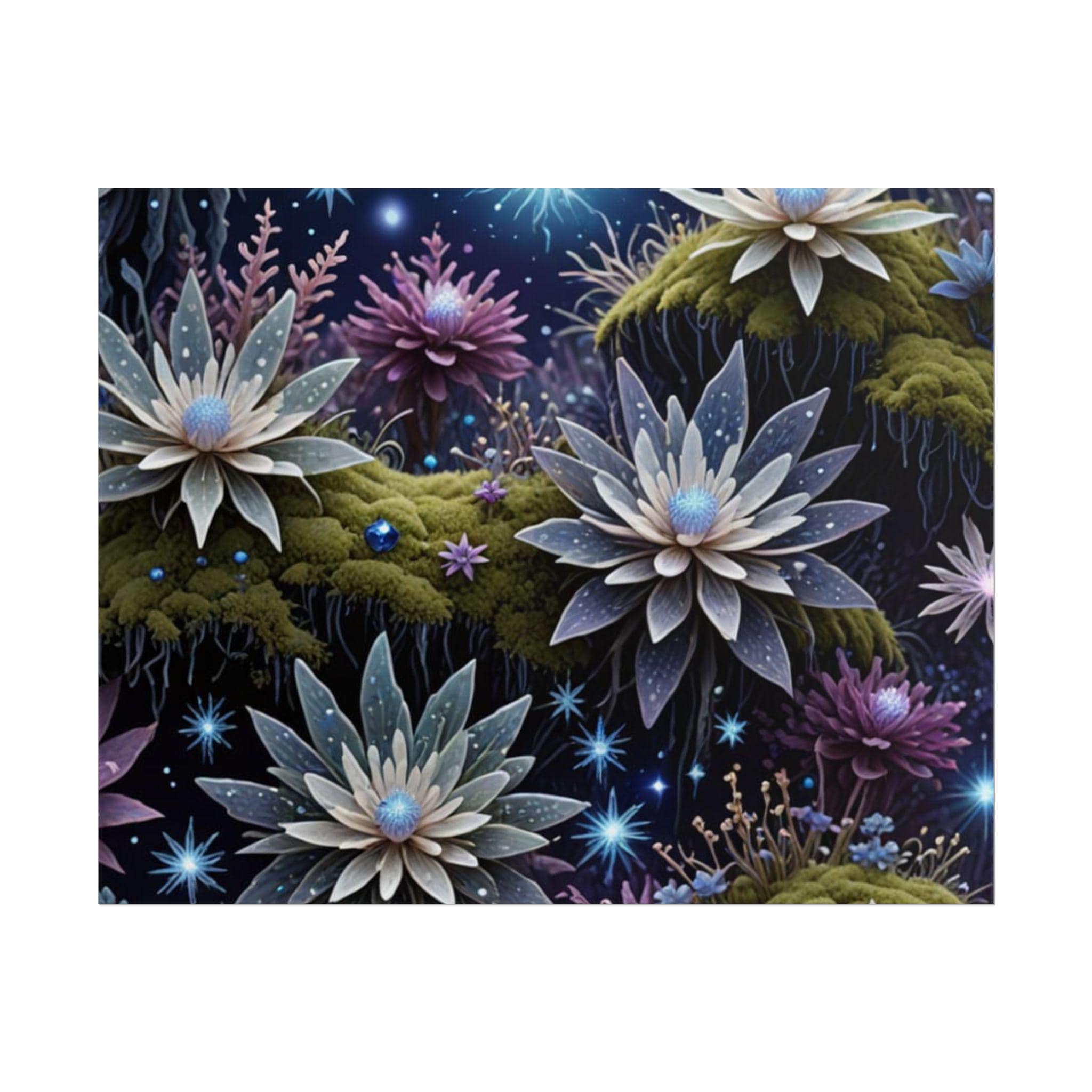 Floral Dreamscape Poster: Fine Art Print