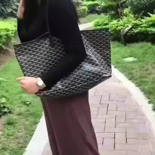 New Dog Tooth Bag Stars Same European and American Women's Bag Handheld One Shoulder Large Capacity Tote Mother and Child Bag Shopping Bag