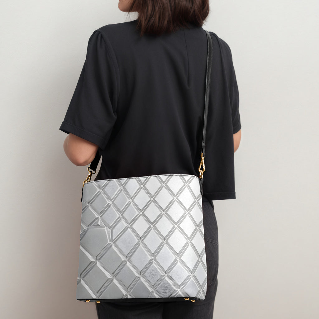 Silver Charm Bucket Bag | Aura Regalia-AURA REGALIA 