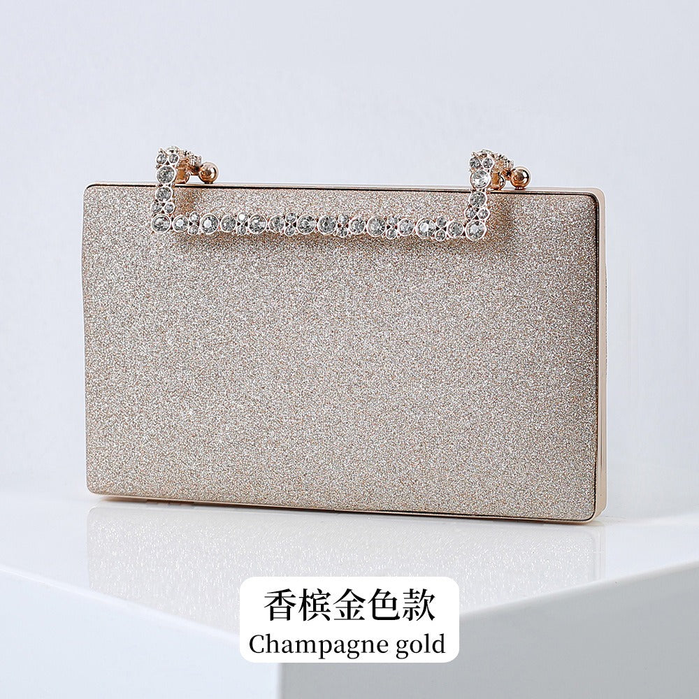 Party Dinner Bag Diamond Bride Bag Dress Handbag Women's Chain Bag Shoulder Bag-AURA REGALIA 