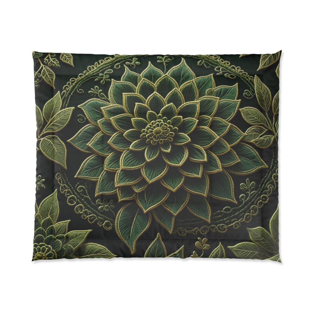 Green Mandala Comforter