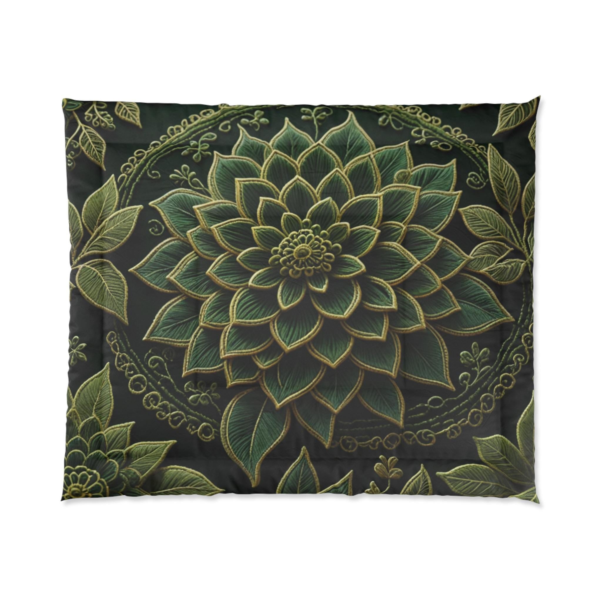 Green Mandala Comforter
