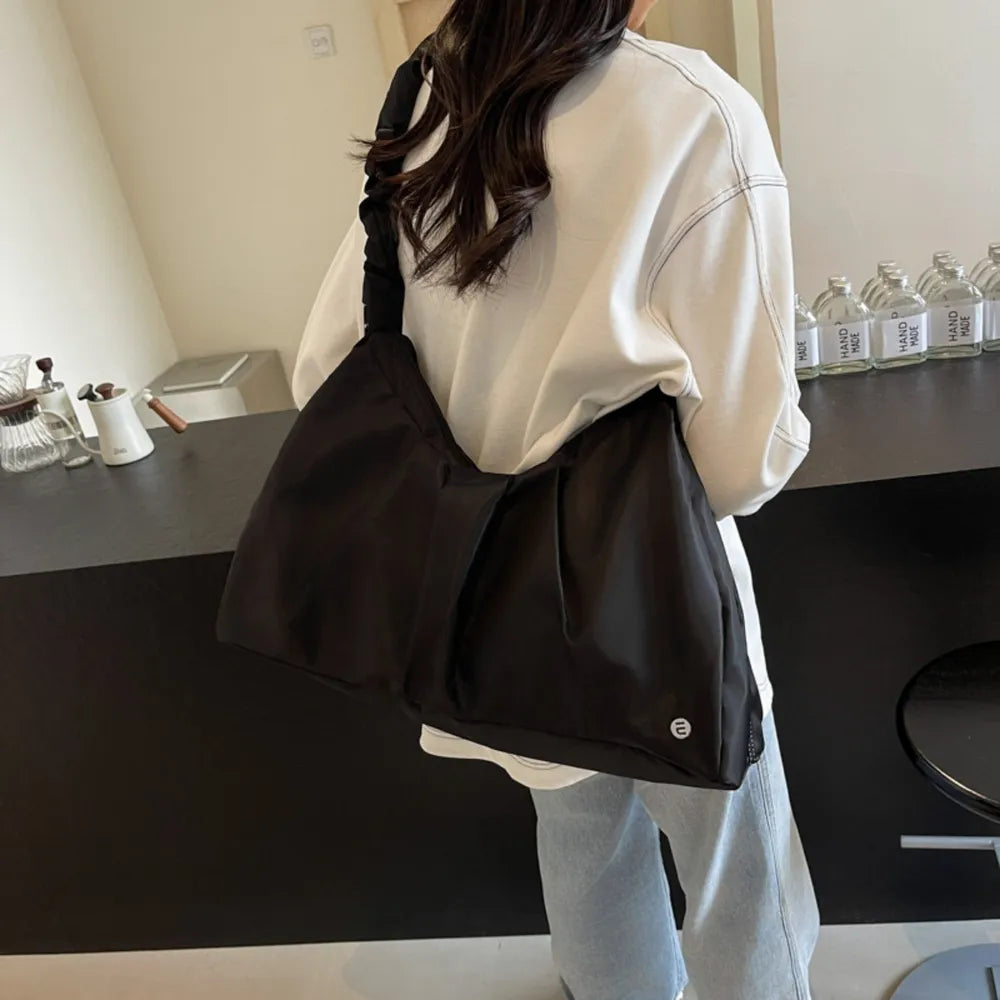 Ruched Large Tote Bag-AURA REGALIA 