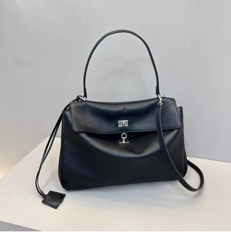 Suede Matte Tote Bag, Elegant Shoulder Crossbody Kelly Bag for Women, Large Capacity Commuter Underarm Bag