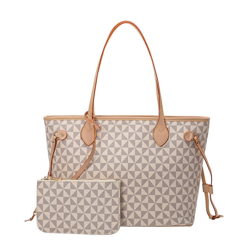 Tote Bag Windmill Pattern Handheld Shoulder Bag Large Capacity Two Piece Set Mother's Bag-AURA REGALIA 