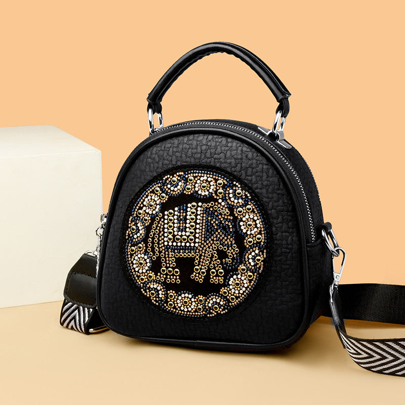 Women's Bag Multi-layer Large Capacity Vintage Shoulder Crossbody Bag Casual Commute Versatile Tote Bag-AURA REGALIA 