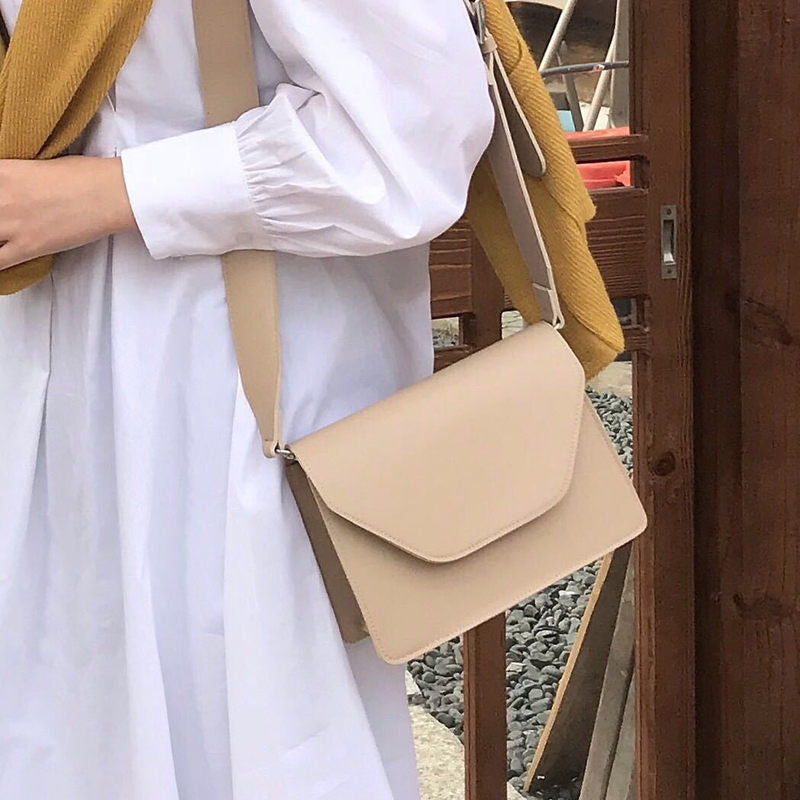 RanHuang New Arrive Women Pu Leather Shoulder Bags Girls Brief Flap Women's Casual Messenger Bags Crossbody Bags-AURA REGALIA 