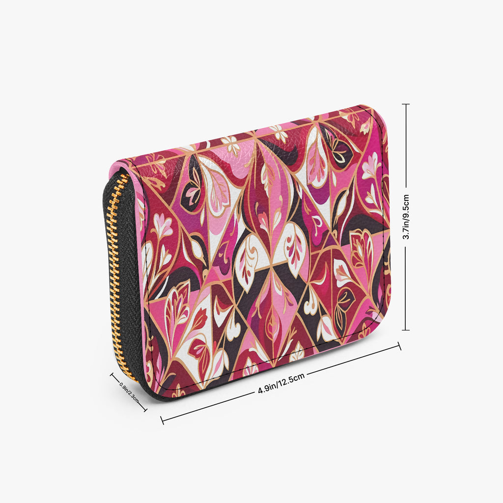 Queen of Hearts Bifold Zipper Wallet | Aura Regalia-AURA REGALIA 