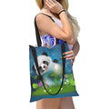 All Over Print Canvas Tote Bag(Medium)-AURA REGALIA 