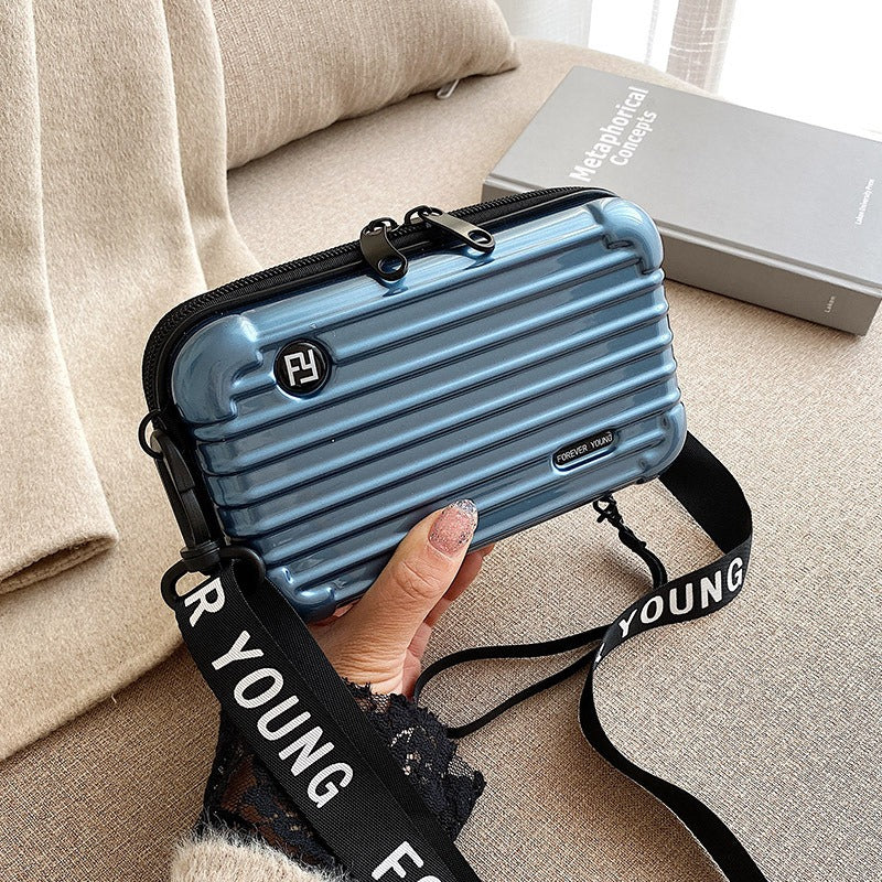 PC hard shell toiletry bag 7-inch shoulder crossbody bag hand storage bag suitcase small bag-AURA REGALIA 