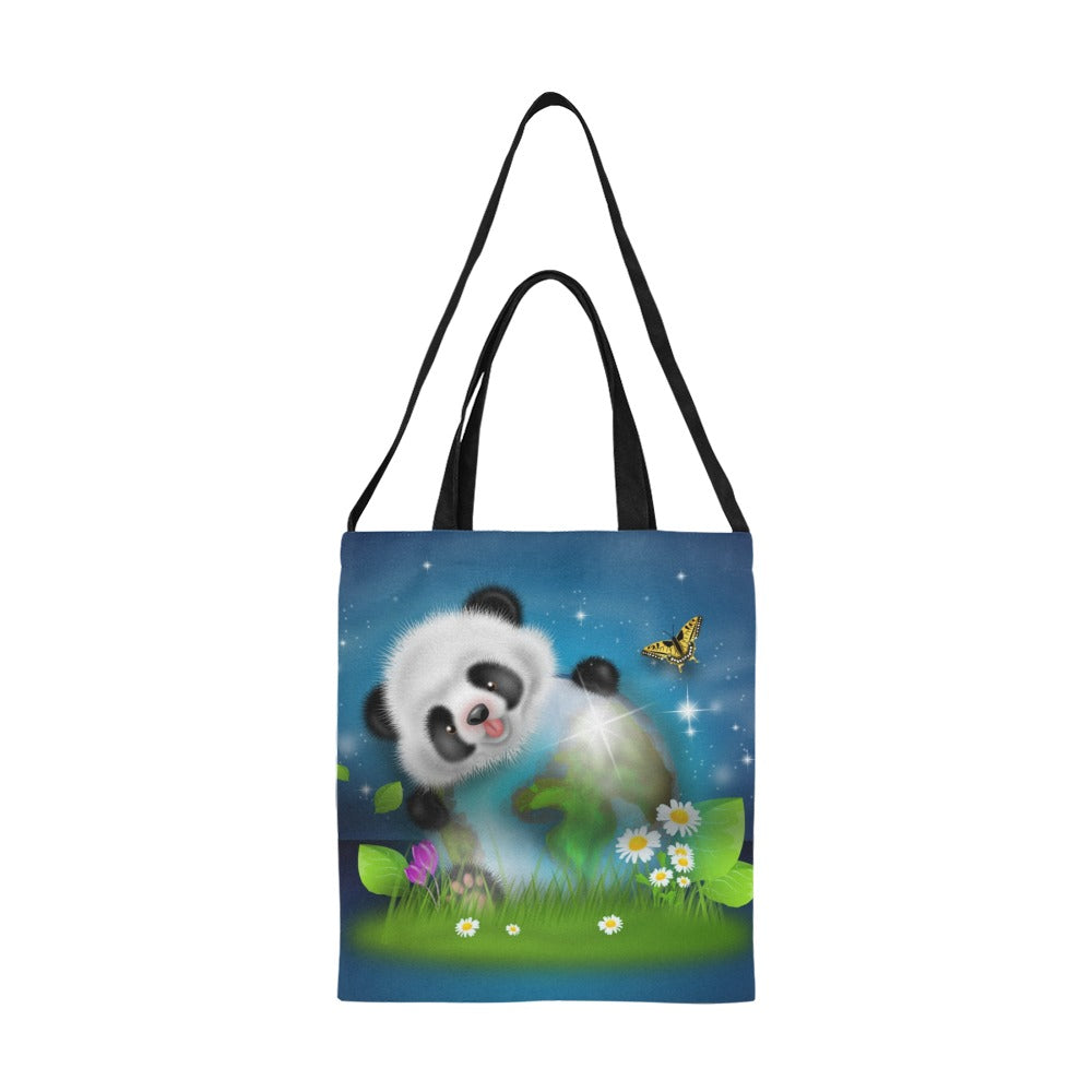 All Over Print Canvas Tote Bag(Medium)-AURA REGALIA 