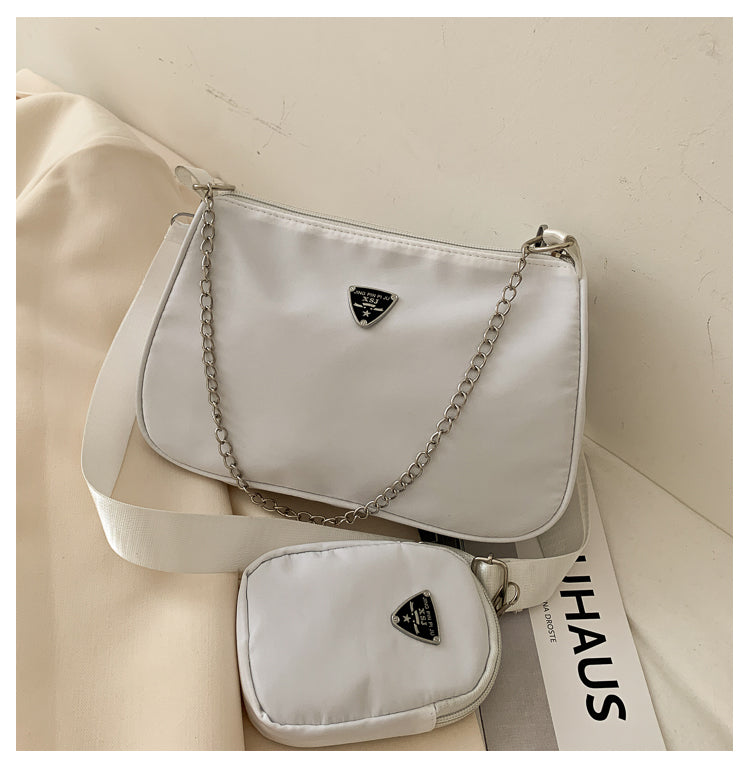 New Simple Small Shoulder Bag Girls Mini Messenger Bag Solid Color Shoulder Bag Casual Student Bag Messenger Bag-AURA REGALIA 
