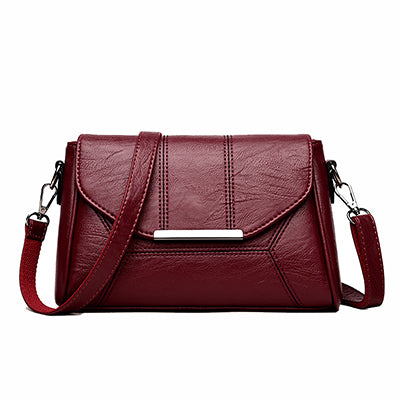Soft Crossbody Bags For Women Pu Leather Handbags Designer Women Shoulder Bags High Quality Solid Women Messenger Bags-AURA REGALIA 