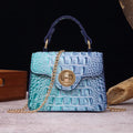 Crocodile Embossed Handbag Classic Style Little Handbag Crossbody Bag Women's Satchel Purse