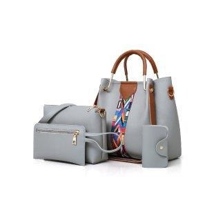 New Fashion Four Piece Set Mother Bag Handheld One Shoulder Crossbody Bag Water Bucket Bag-AURA REGALIA 