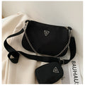 New Simple Small Shoulder Bag Girls Mini Messenger Bag Solid Color Shoulder Bag Casual Student Bag Messenger Bag-AURA REGALIA 