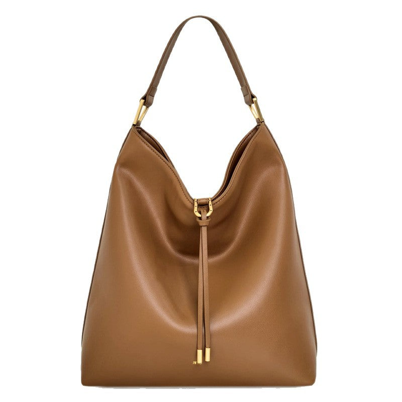Suede Tote Bag for Women, Large Capacity Commute Crossbody Bucket Bag-AURA REGALIA 