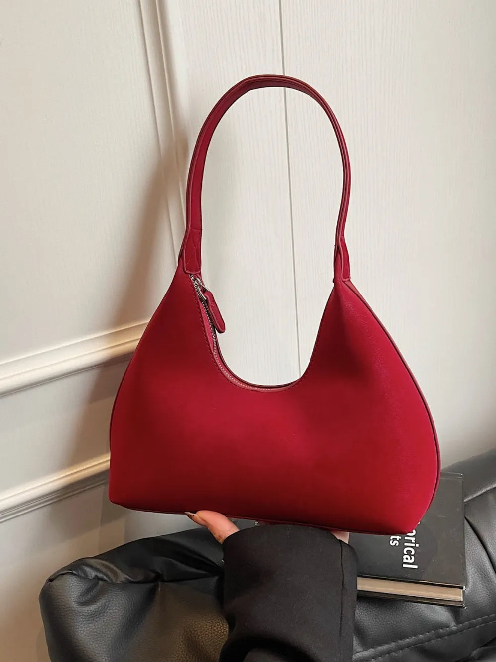 Shoulder Bag with Zip-AURA REGALIA 