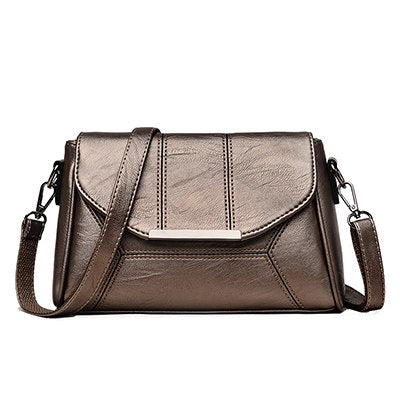 Soft Crossbody Bags For Women Pu Leather Handbags Designer Women Shoulder Bags High Quality Solid Women Messenger Bags-AURA REGALIA 