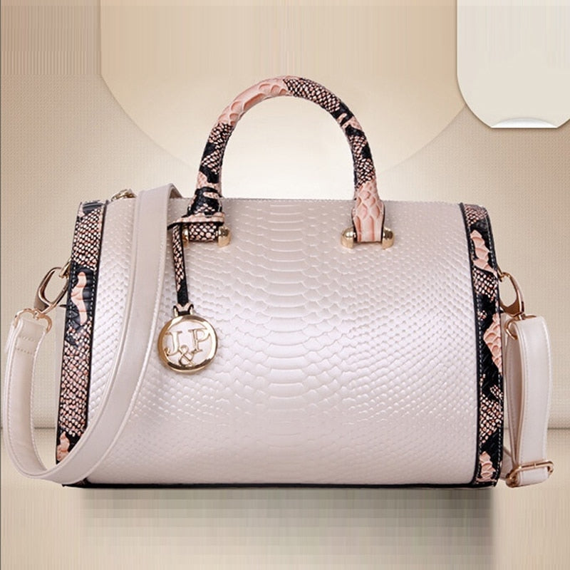 Luxury Handbags Women Bags Designer Crossbody Bags For Women Shoulder Bag Crocodile Leather Purse Snake Skin Print Bag Stripe-AURA REGALIA 