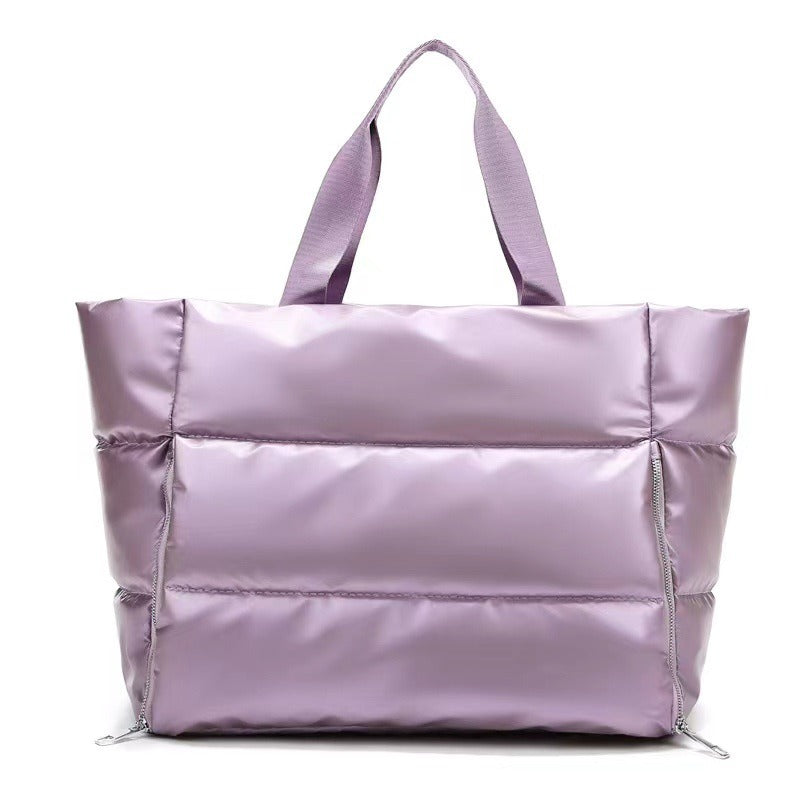 Yoga fitness bag, women's travel bag, dry and wet separation waterproof swimming bag, portable one shoulder travel luggage bag-AURA REGALIA 