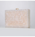 Multi-layer Acrylic Box Evening Clutch Bags Women Elegant Rose Red Purses And Handbags Ladies Chain Crossbody Bags Wedding Party