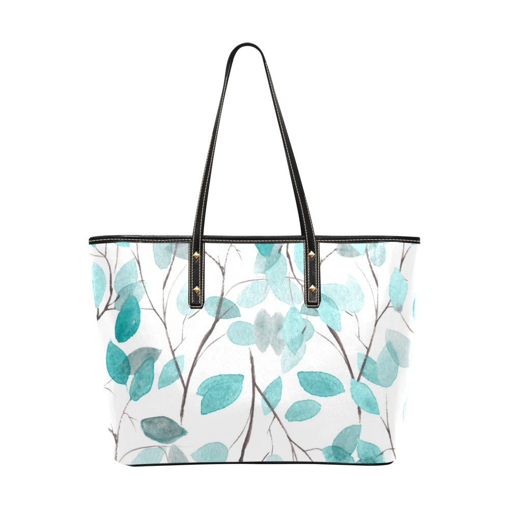 PU Leather Tote Bag-AURA REGALIA 