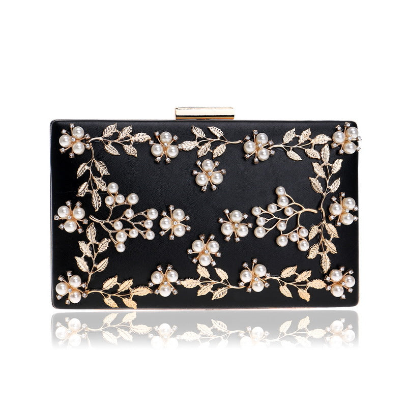 Clutch Bag Evening Bag Women's European And American Banquet Bag Flower Evening Bag-AURA REGALIA 