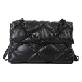 Glossy Female Cotton-padded Handbag