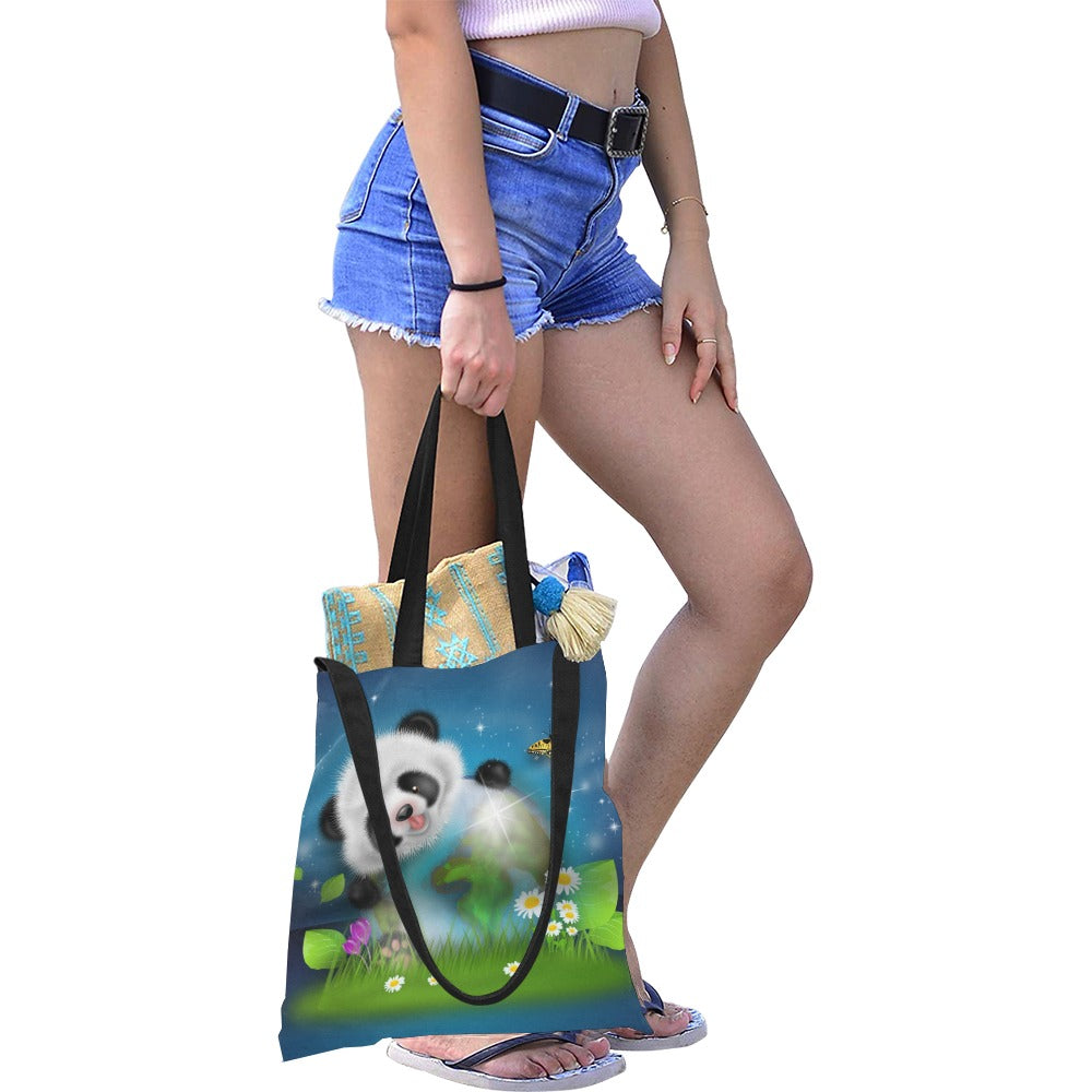 All Over Print Canvas Tote Bag(Medium)-AURA REGALIA 