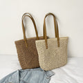 Large Capacity Bag Women's Summer New Beach Bag One Shoulder Bag New Holiday Bag Ethnic Style Woven Bag-AURA REGALIA 