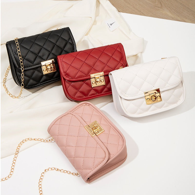 New Embroidered Bag Ladies Bags Trendy Womens Bag Womens Small Square Bag Fashion Chain Bag-AURA REGALIA 