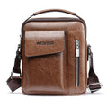 Casual Men Shoulder Bag Vintage Crossbody Bags High Quality Male Bag PU Leather Handbag Capacity Men Messenger Bags Tote Bag-AURA REGALIA 