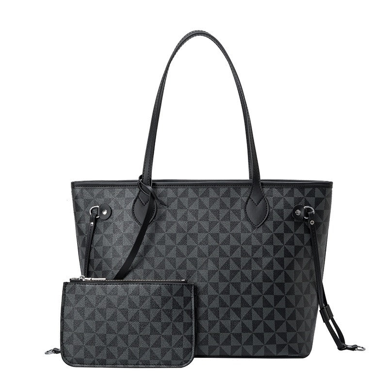 Tote Bag Windmill Pattern Handheld Shoulder Bag Large Capacity Two Piece Set Mother's Bag-AURA REGALIA 