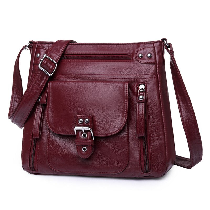 Designer Handbag Women Shoulder Bag Pu Leather Crossbody Messenger Bag High Quality Leather Tote Bag for Woman Casual Purses