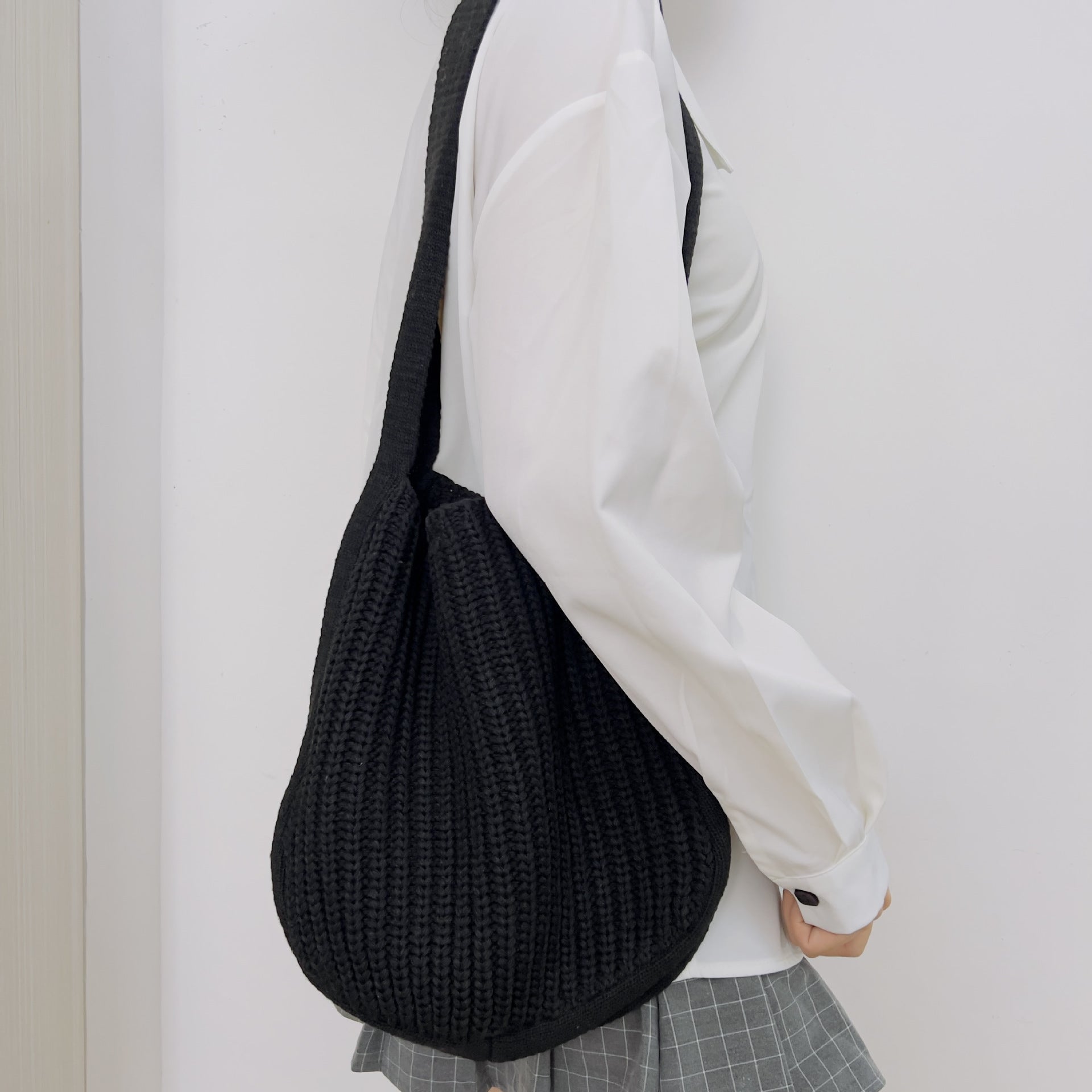 New Bag Messenger Bag Knitted Bag Large Capacity Tote Bag Shoulder Bag For Women